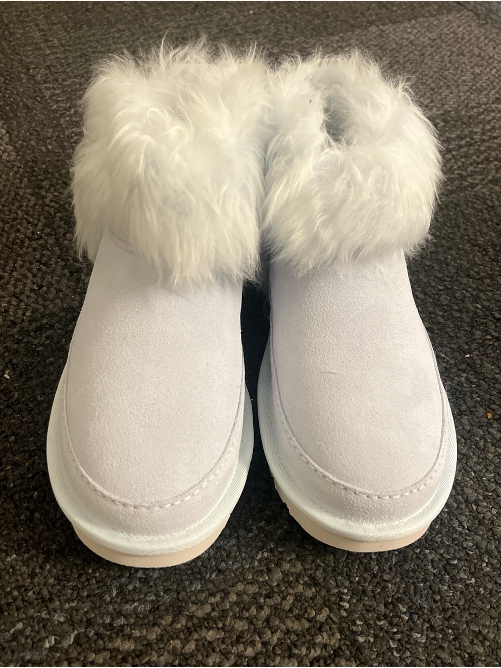 NWT: UGG Classic Ultra Mini Chalet Boots Fur Trim Snow | Size 7